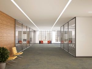 RM4D Recessed Application Image - Office Hallway