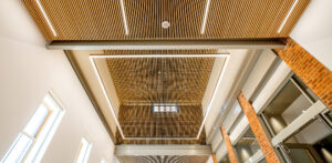 Lighting inside University of Albert Dentistry/Pharmacy Building